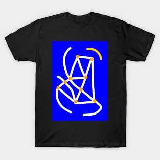 Abstract in Blue T-Shirt